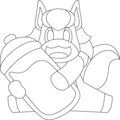 Horse Baby bottle Milk Animal Vector Graphic Art Illustration