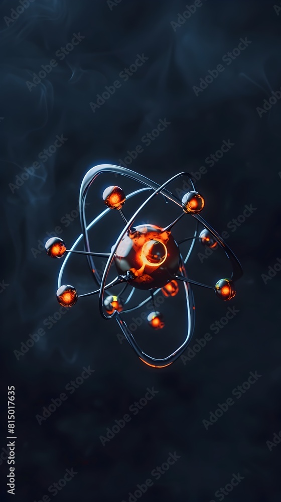 Poster visualizing the atomic structure and applications of zinc a versatile metal element with diverse