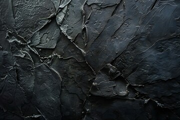 Illustration of  black stone background with a texture, high quality, high resolution