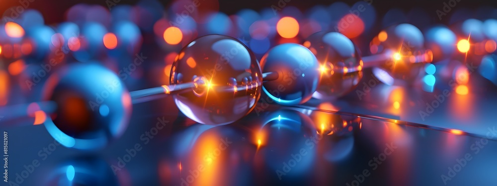 Poster visualizing atomic orbital hybridization in molecular structure
