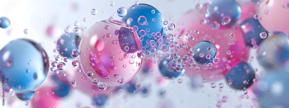 Poster captivating molecular hybridization visualization in dynamic fluid formations