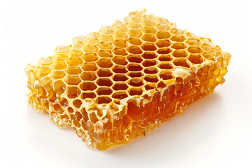 a piece of honeycomb with honey on it