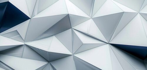 Tech design in pearlescent white with navy geometric patterns.