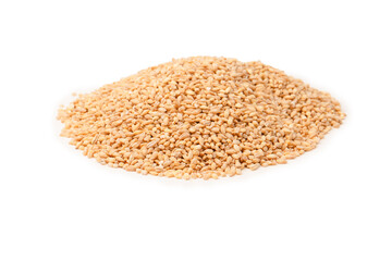 Wheat grain isolated on a white background.