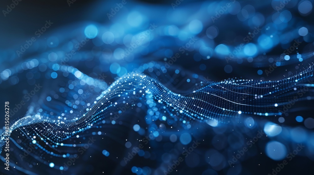 Poster digital graphic abstract background for technological processes, neural networks, digital data stora