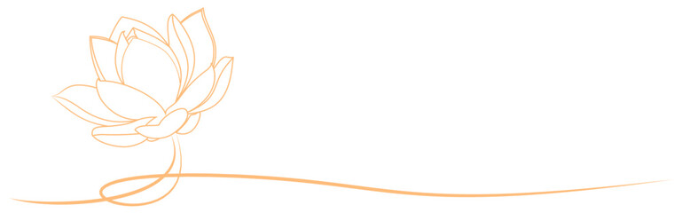 line art lotus flower for a vesak day