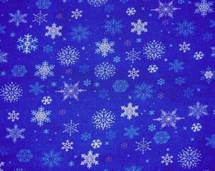 snowflakes on blue background