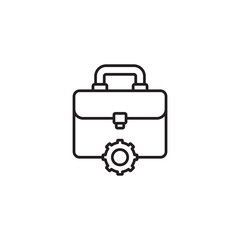 Portfolio icon design with white background stock illustration