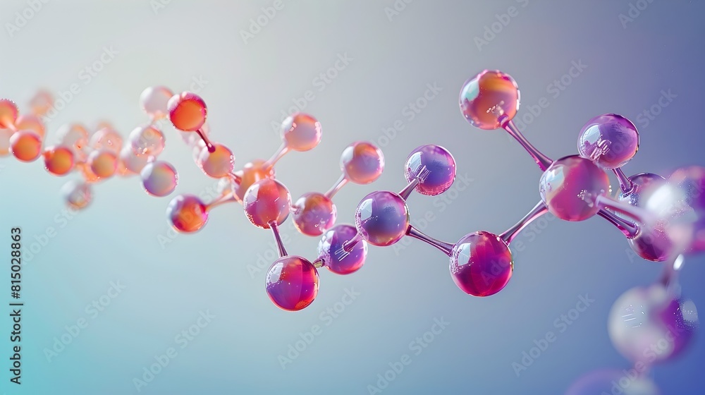 Poster molecular model of neurotransmitter precursor highlighting conversion process