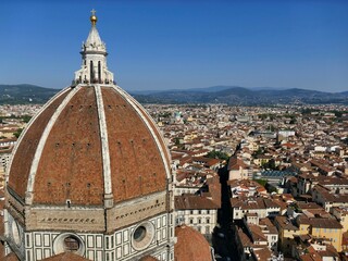 Vue panoramique sur la ville de Florence depuis le campanile de la cathédrale