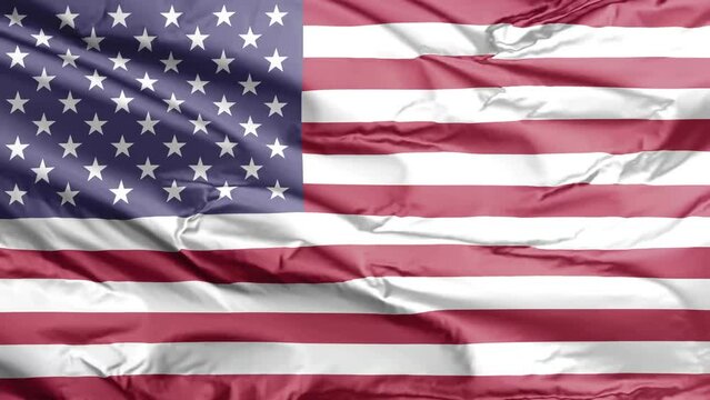 waving flag of united states of america