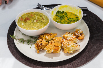breaded shrimp with tucupi