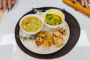 breaded shrimp with tucupi