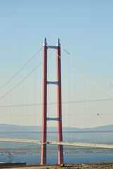 Canakkale bridge view during the day