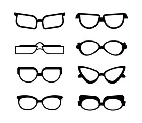 Fashion sunglasses accessory. Trendy plastic frame shades. Fashion Glasses