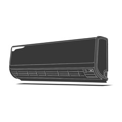 Silhouette Air conditioner black color only