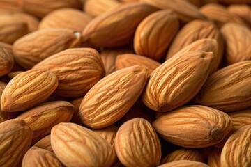 Fototapeta premium Fresh Harvest: Almonds in Sunlight