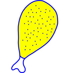 Appetizing food that can be made into various illustrations.