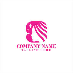 Fashion logo design with dress fashion Premium Vector
