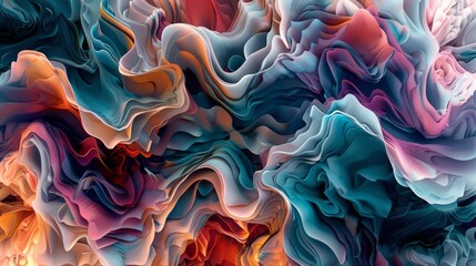 Modern Trendy Abstract Design hyper realistic 