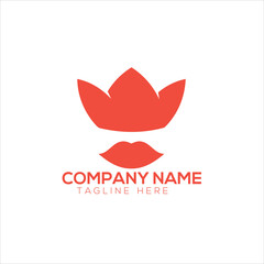 Fashion logo design with dress fashion premium vector
