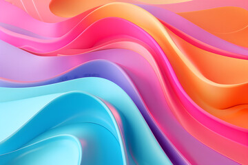 Fototapeta premium lines 3d background colorful waves, texture,