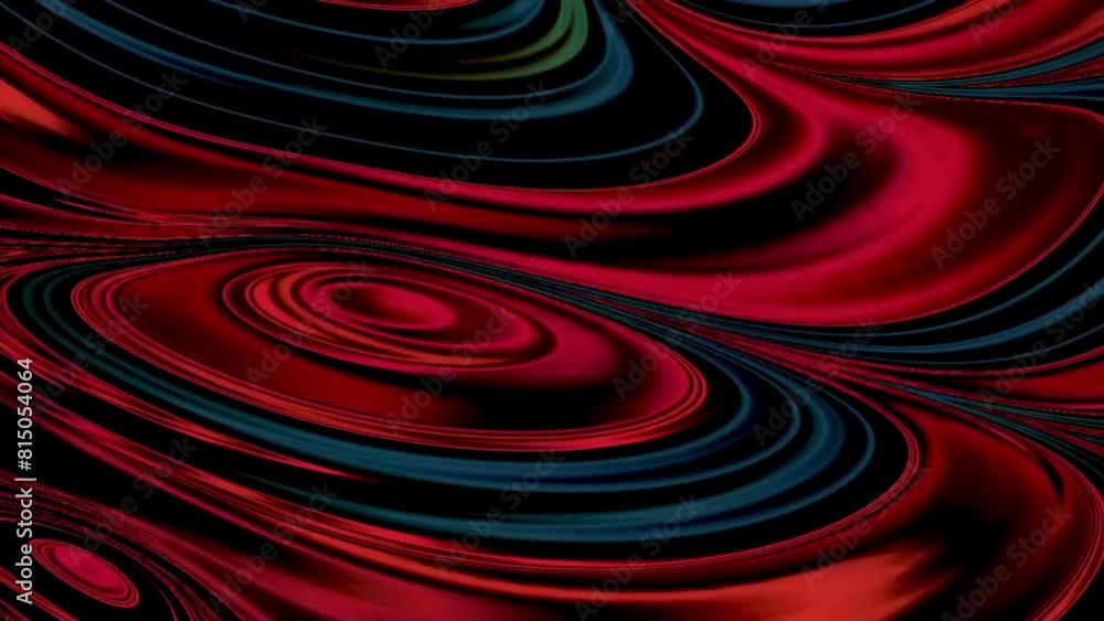 Canvas Prints 3d glowing line mountain, topographic map background, abstract animation. colorful wave flowing back