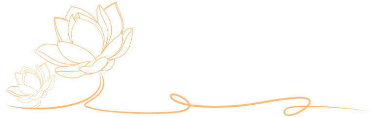 line art lotus flower for a vesak day