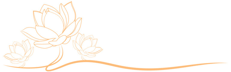 line art lotus flower for a vesak day