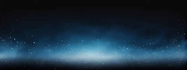  White blue black blurred abstract gradient on dark grainy background, glowing light, large banner size 