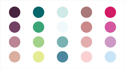 Color palette guide. Color swatches