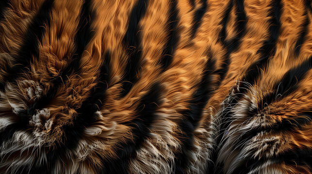 Tiger fur texture banner. Luxury fashion concept.