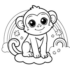 Adorable Monkey for toddlers book