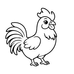 Adorable Rooster for children books