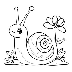 Adorable Snail for toddlers