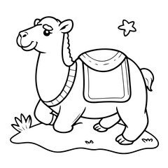 Amazing Camel for toddlers coloring book