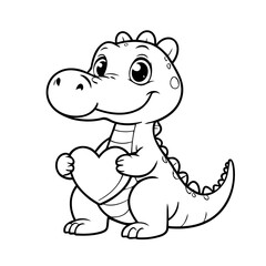 Fototapeta premium Amazing Crocodile for children books
