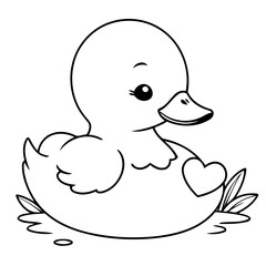 Amazing Duck illustration for kids books