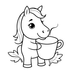 Amazing Horse illustration for kids books