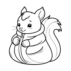 Cartoon Squirrel for toddlers