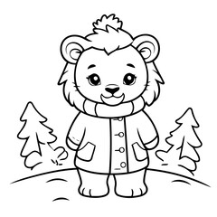Cute Lion for children books