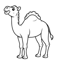 Funny Camel for toddlers coloring book