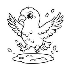 Funny Falcon for kids books