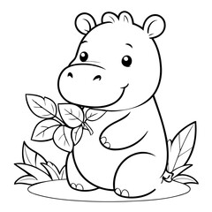 Funny Hippo for kids books