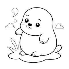 Funny Seal for kids books