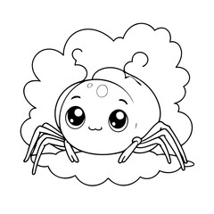 Obraz premium Funny Spider for children books