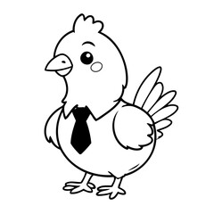 Joyful Hen for toddlers coloring book