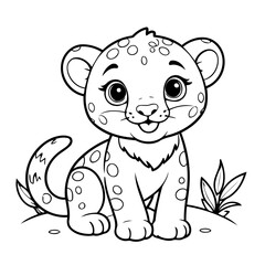 Simple Cheetah for toddlers book