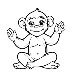 Obraz premium Simple Chimpanzee for toddlers