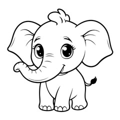Simple Elephant for toddlers